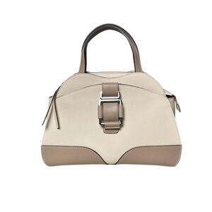 NICOLI NWOT Made in Italy Carnaby Two Tone Leather Satchel